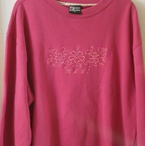 #262 Women's Paradise Lahaina Size XL Pink Sweater